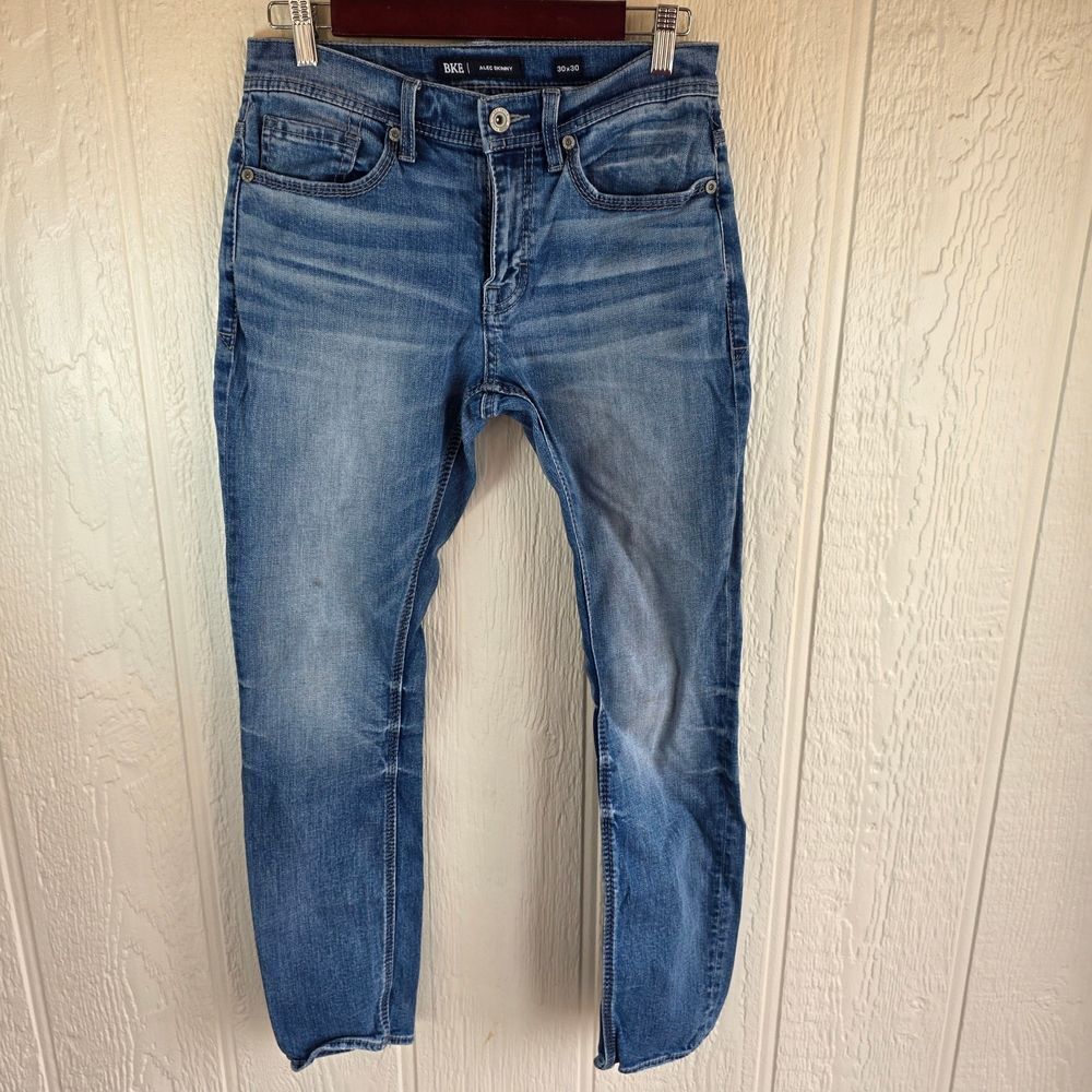Men's BKE Skinny Fit Denim Jeans - Light Blue, Size 30 X 39